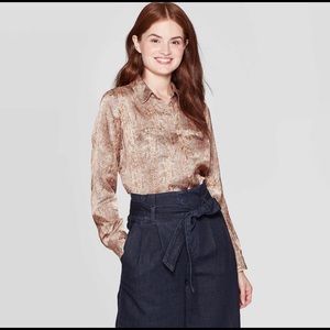 Snake Print Top (Feels like Silk)